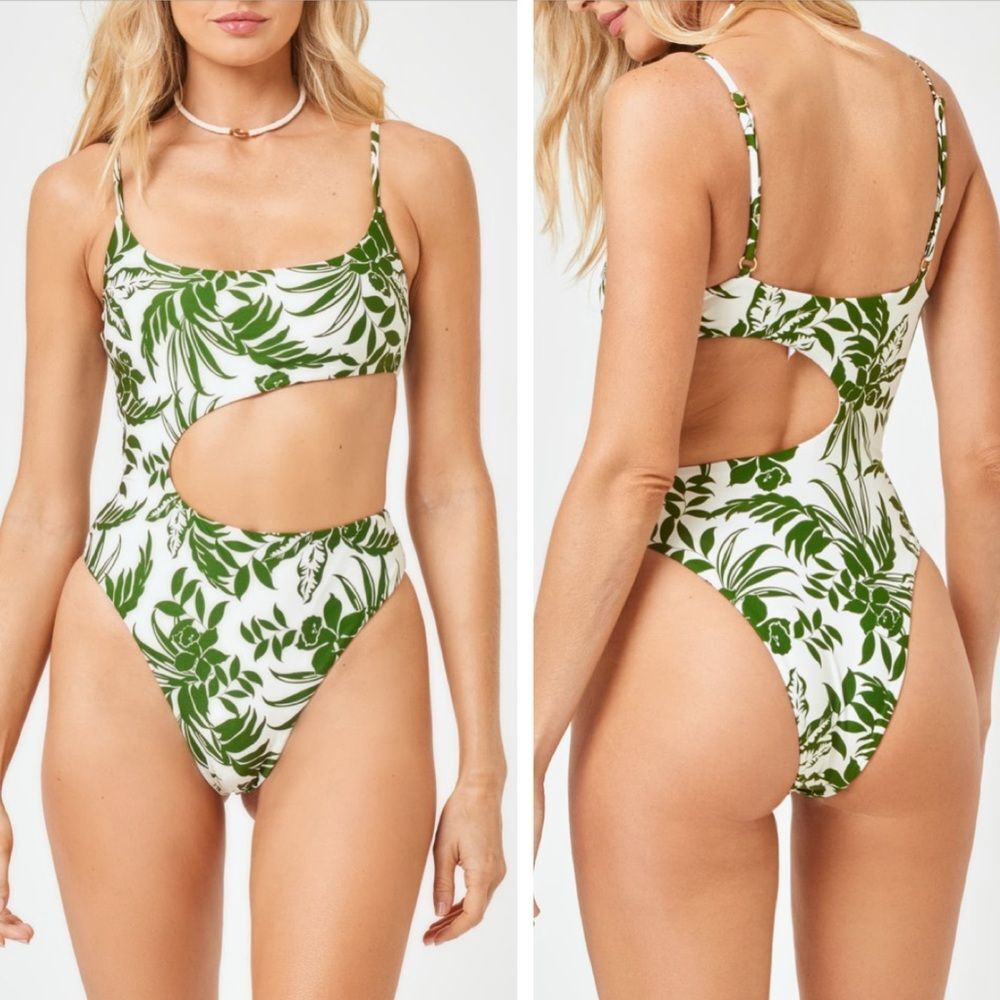 L*SPACE Eclipse Cheeky One-Piece MonokiniSwimsuit Womens Size Small